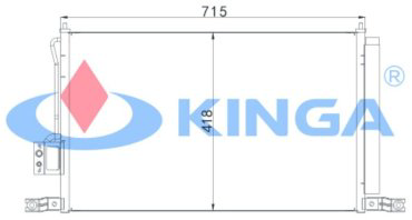 Kinga радиатор кондиционера 86053 купить,NaN