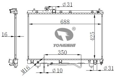 TONGSHI радиатор основной 75142PA16 купить,NaN