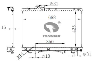 TONGSHI радиатор основной 75142PA16 купить,NaN