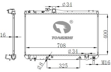 TONGSHI радиатор основной 75076PA16 купить,NaN