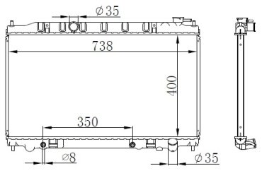 TONGSHI радиатор основной 73068PA26 купить,NaN