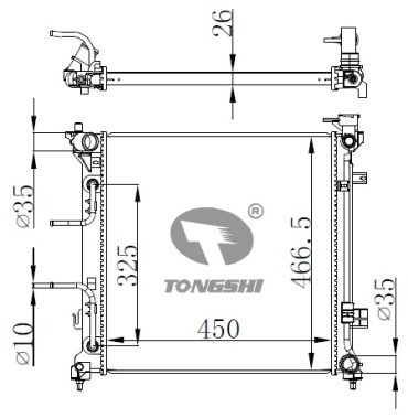 TONGSHI радиатор основной 70171PA26 купить,NaN