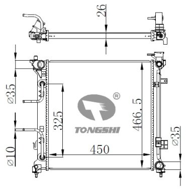 TONGSHI радиатор основной 70171PA26 купить,NaN