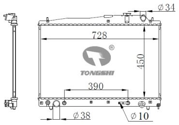 TONGSHI радиатор основной 75262PA16 купить,NaN