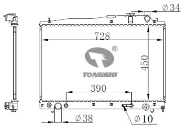TONGSHI радиатор основной 75262PA16 купить,NaN