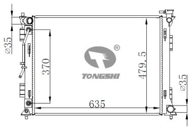 TONGSHI радиатор основной 70164PA16 купить,NaN