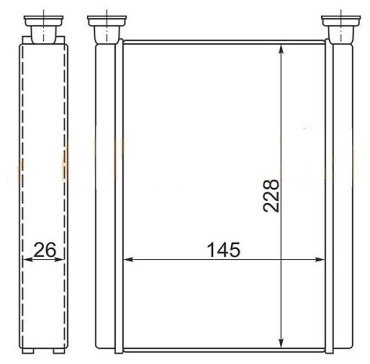 Kinga радиатор печки KJ-12393G купить,NaN
