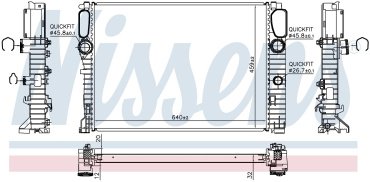 Nissens радиатор основной 62797A купить,NaN