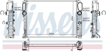 Nissens радиатор основной 62797A купить,NaN