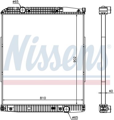 Nissens радиатор основной 626530 купить,NaN