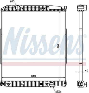 Nissens радиатор основной 626530 купить,NaN