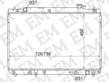 SAT радиатор основной TY0003-SXU10 купить,NaN