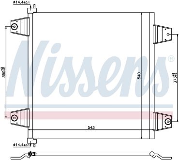 Nissens радиатор кондиционера 940031 купить,NaN