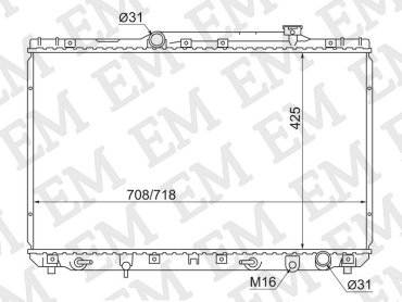 SAT радиатор основной TY0003-SXV10 купить,NaN
