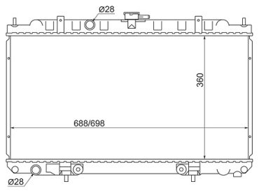 SAT радиатор основной SG-NS0001-16 купить,NaN