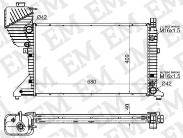 SAT радиатор основной SG-MB0010-3 купить,NaN