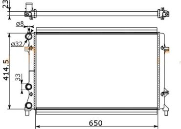 SAT радиатор основной SG-VW0008-2 купить,NaN