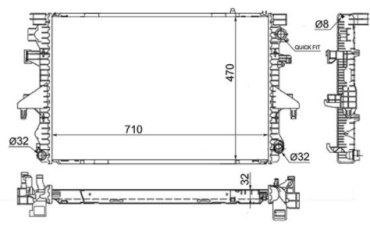 Winkod радиатор основной WRW1085 купить,NaN