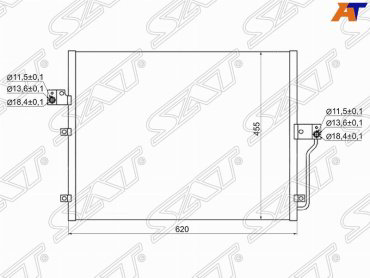 SAT радиатор кондиционера ST-SY01-394-0 купить,NaN