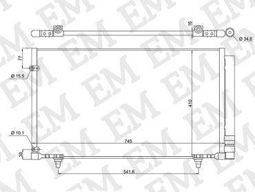 SAT радиатор кондиционера ST-LX47-394-0 купить,NaN