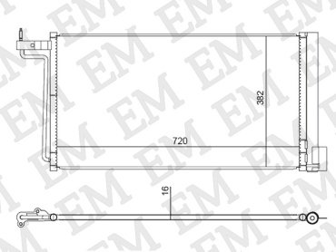 SAT радиатор кондиционера ST-FD11-394-0 купить,NaN