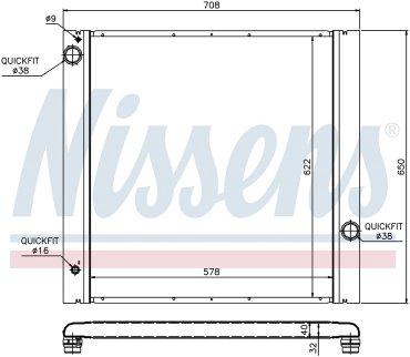 Nissens радиатор основной 64314 купить,NaN
