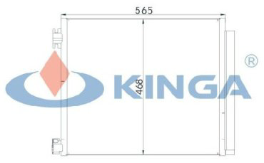 Kinga радиатор кондиционера 82043 купить,NaN