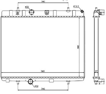 SAT радиатор основной SG-PG0003-2 купить,NaN