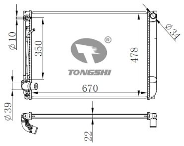 TONGSHI радиатор основной 75716PA22 купить,NaN