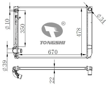 TONGSHI радиатор основной 75716PA22 купить,NaN