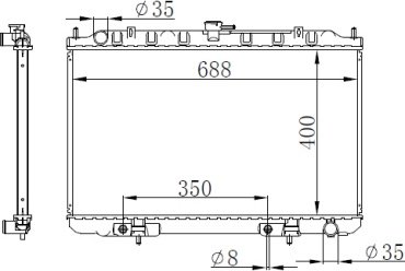 TONGSHI радиатор основной 73026PA26 купить,NaN