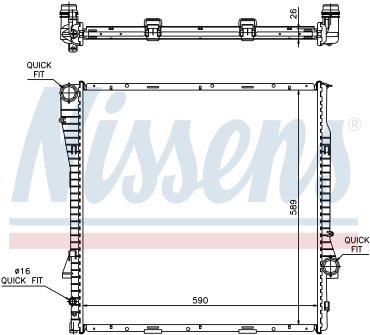 Nissens радиатор основной 60788A купить,NaN