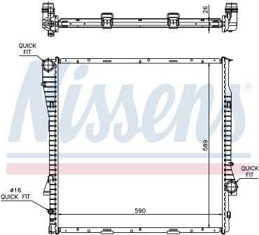 Nissens радиатор основной 60788A купить,NaN