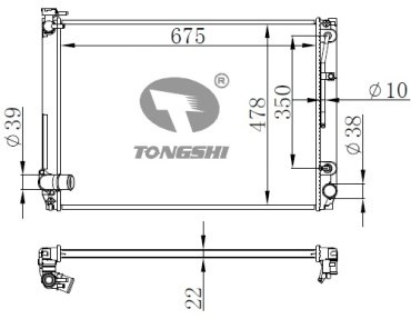 TONGSHI радиатор основной 75549PA22 купить,NaN