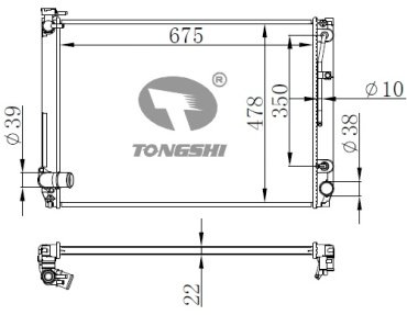 TONGSHI радиатор основной 75549PA22 купить,NaN