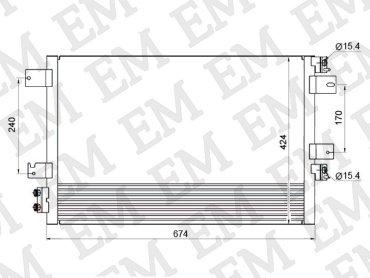 SAT радиатор кондиционера ST-CR57-394-0 купить,NaN