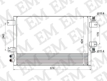 SAT радиатор кондиционера ST-CR57-394-0 купить,NaN