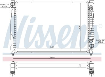 Nissens радиатор основной 60316 купить,NaN