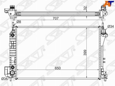 SAT радиатор основной SA0002 купить,NaN