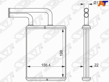 SAT радиатор печки STMBW4395A0 купить,NaN