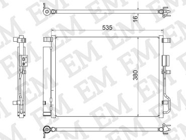 SAT радиатор кондиционера ST-HY15-394-0 купить,NaN