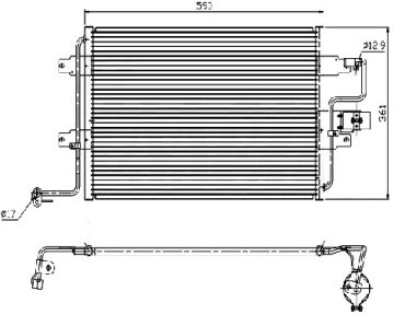 SAT радиатор кондиционера ST-SD25-394-0 купить,NaN