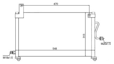 SAT радиатор кондиционера ST-DW10-394-0 купить,NaN