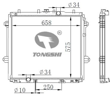 TONGSHI радиатор основной 75535PA32 купить,NaN