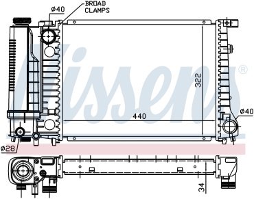 Nissens радиатор основной 60735A купить,NaN