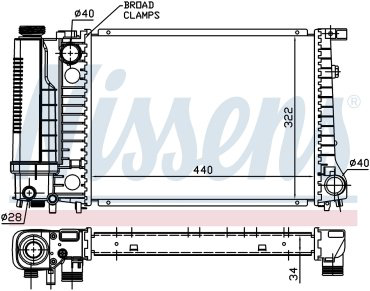 Nissens радиатор основной 60735A купить,NaN