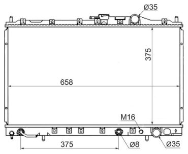 SAT радиатор основной MC0009-4G63 купить,NaN
