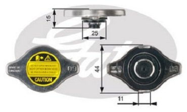 Gates крышка радиатора RC127 купить,NaN