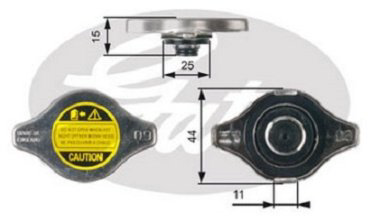 Gates крышка радиатора RC127 купить,NaN