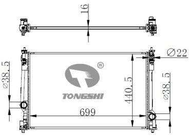 TONGSHI радиатор основной 75861PA16 купить,NaN